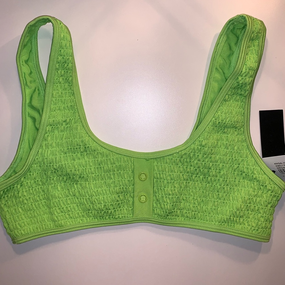 Kendall + Kylie Neon Bikini Top NWT
